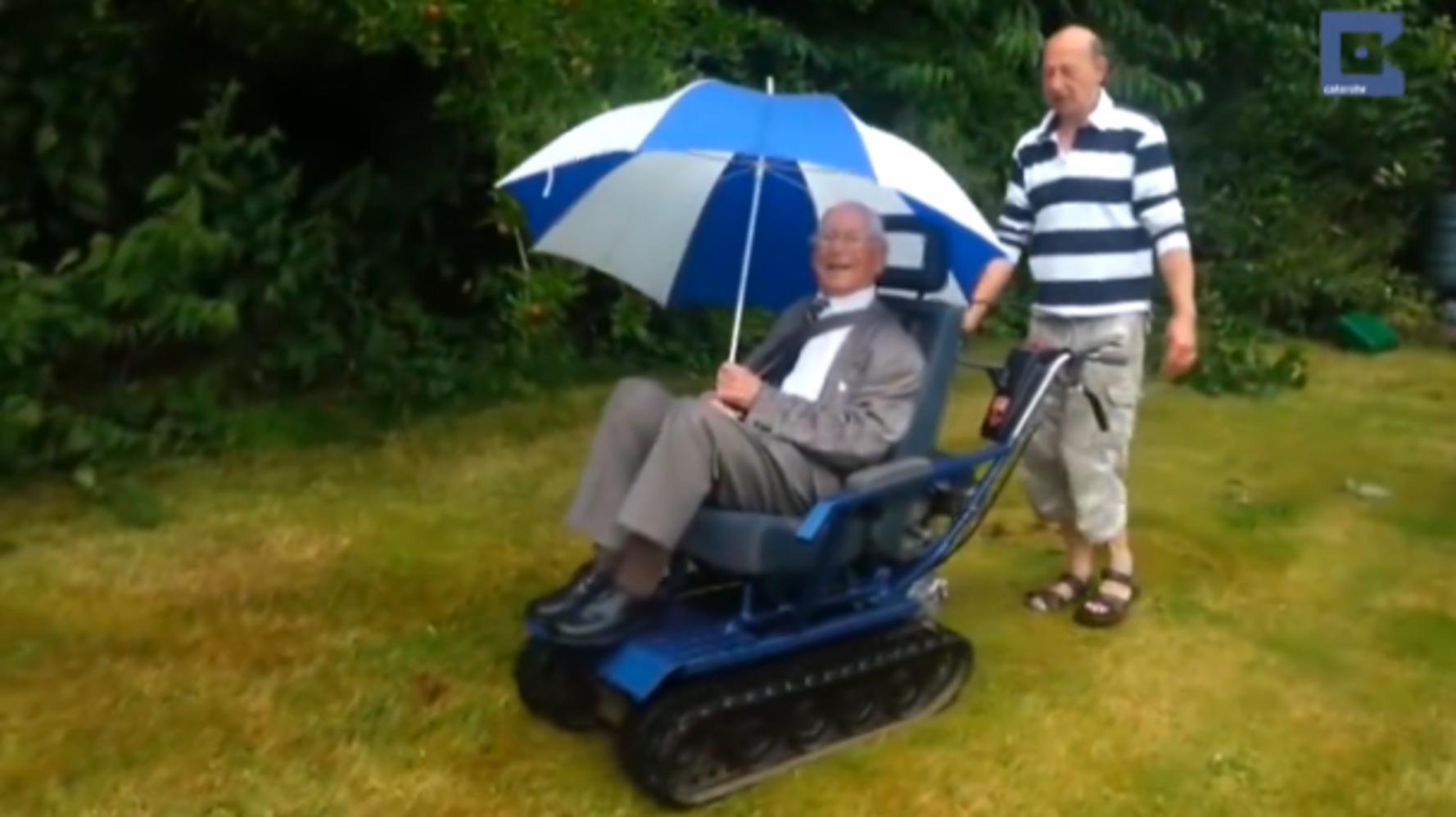 Man Builds Rad AllTerrain Wheelchair That Looks Like A Tank For War