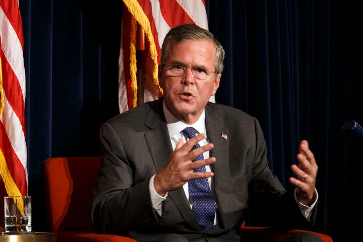 <p>Jeb Bush said in June he doesn't <span style="color: rgba(0, 0, 0, 0.870588); font-family: Georgia, Century, 'Times New Roman', serif; line-height: 27.6900005340576px; background-color: #ebeff2;">"get economic policy from my bishops or my cardinal or my pope."</span></p>