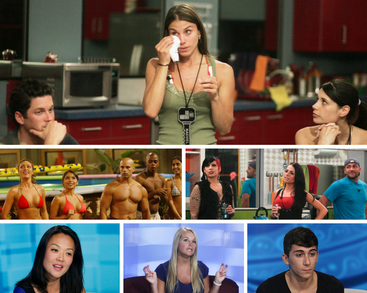 <p>Clockwise from top: Michael, Rachel and Sarah; Ashlea, Jennifer, Eric, Beau and Ivette; Jenn, JoJo and Willie; Jason; Jordan; and Helen partake in the day-to-day life of the "Big Brother" house.</p>