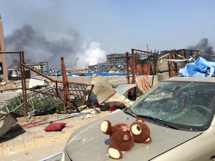 Tianjin in the aftermath of the explosions on Aug. 13, 2015.