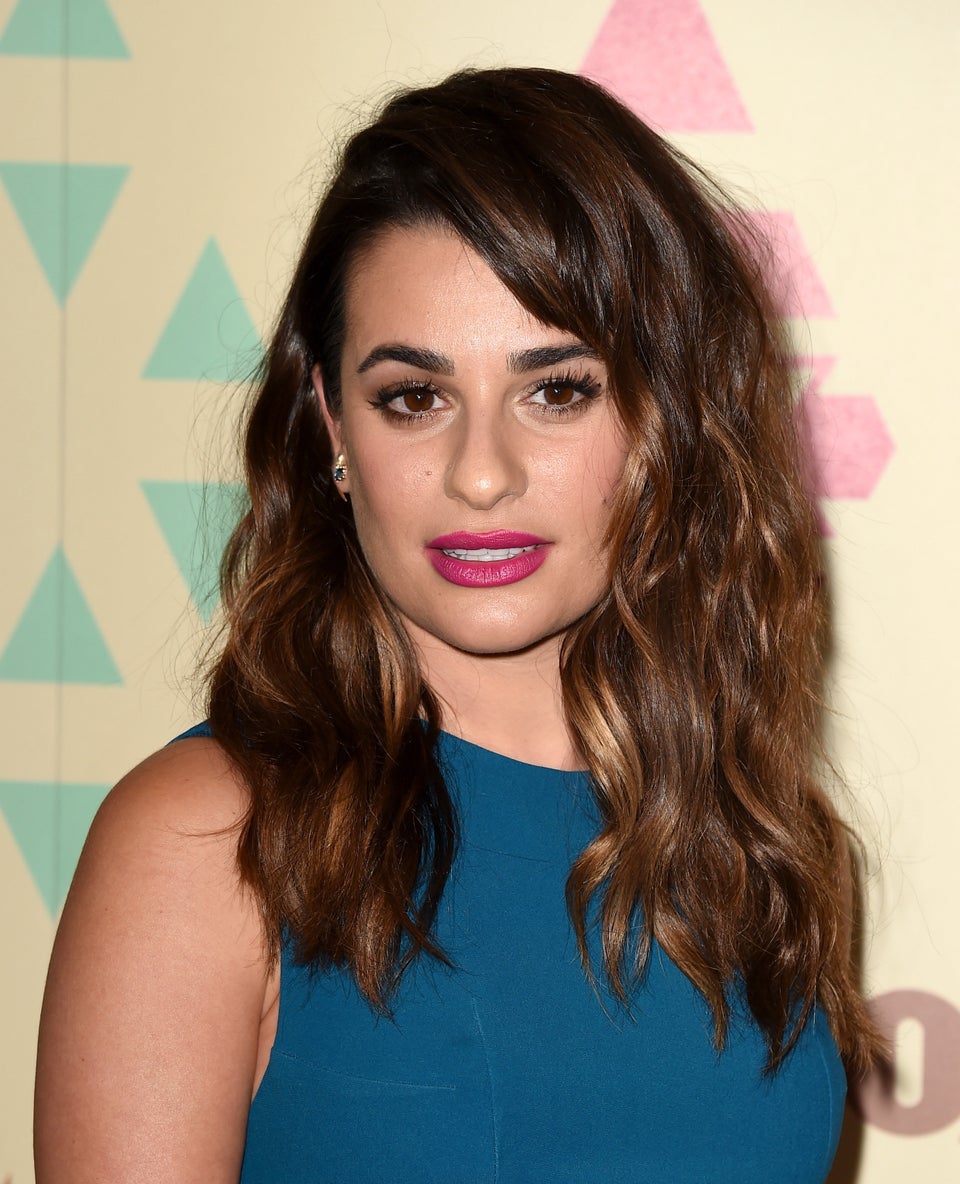 Lea Michele s Fuchsia Lipstick And More Celeb Beauty Looks We