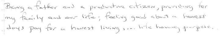 Bernard Noble shared what he missed most about life outside prison.