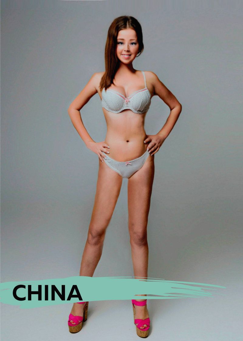 What 'Perfect' Female Body Types Look Like Around The World, By Country