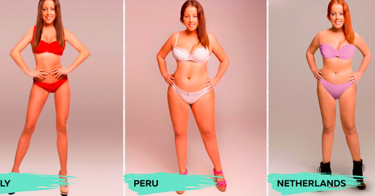 Woman uses Photoshop to give herself the 'perfect body' throughout