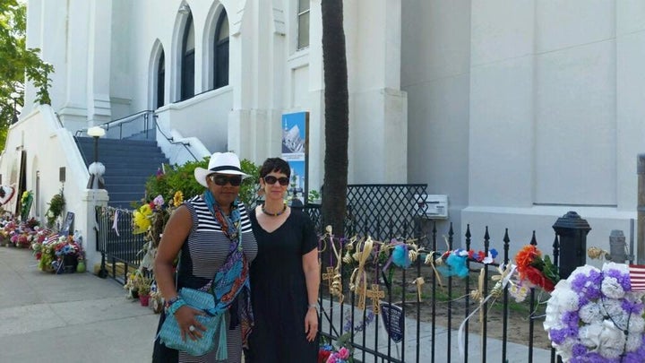 <p>Rose McGee (left) and Eden Bart in Charleston. <em>Photo courtesy of Kate Towle.</em></p>