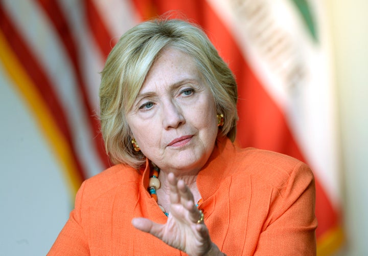 <p>Democratic presidential candidate Hillary Clinton.</p>