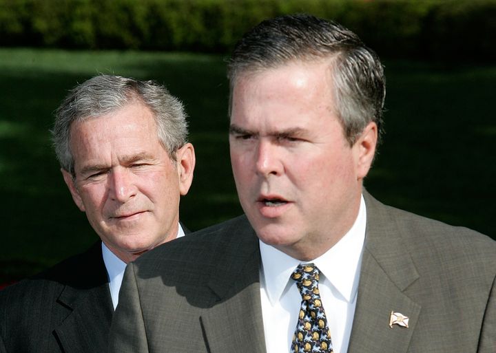 Jeb Bush said on Friday that his last name doesn't matter. In 2006, while Bush was governor of Florida, he appeared with his brother, then-President George W. Bush, while meeting with other governors at the White House.
