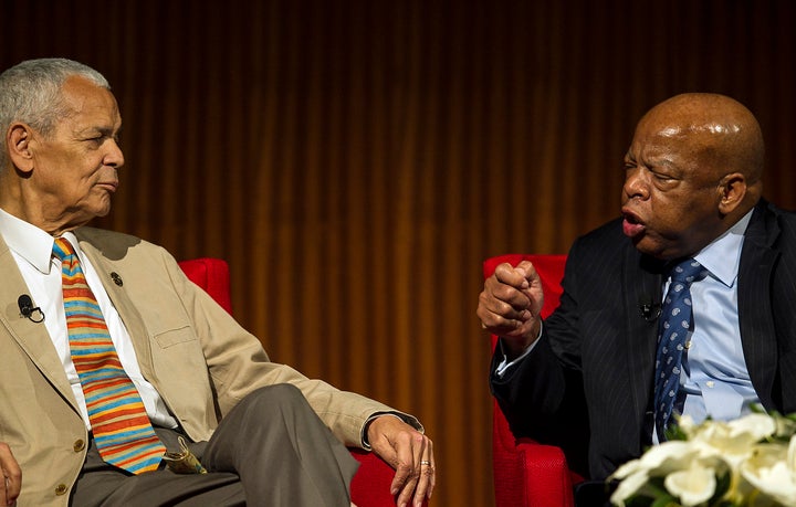 Julian Bond and Rep. John Lewis (D-Ga.)