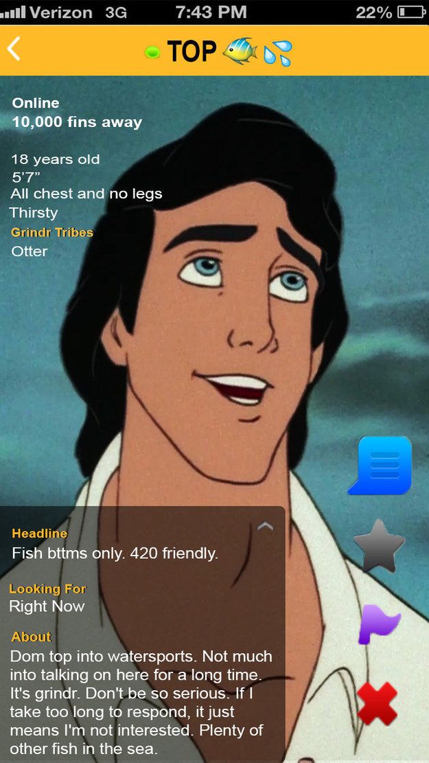 625px x 1111px - Here's What It Would Look Like If Disney Princes Looked For Gay Sex Online  | HuffPost