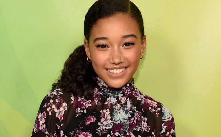 Amandla Stenberg at the NBC Universal Summer Press Day at The Langham Huntington Hotel on April 2, 2015, in Pasadena, California. 