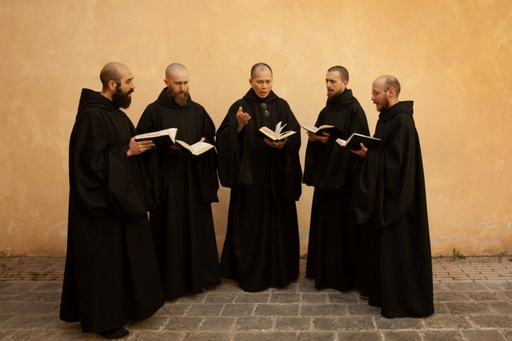 The Monks of Norcia, a group of Benedictine monks in Norcia, Italy. The group’s new Gregorian chant CD debuted at No. 1 on Billboard’s classical music chart the week of June 10, 2015.