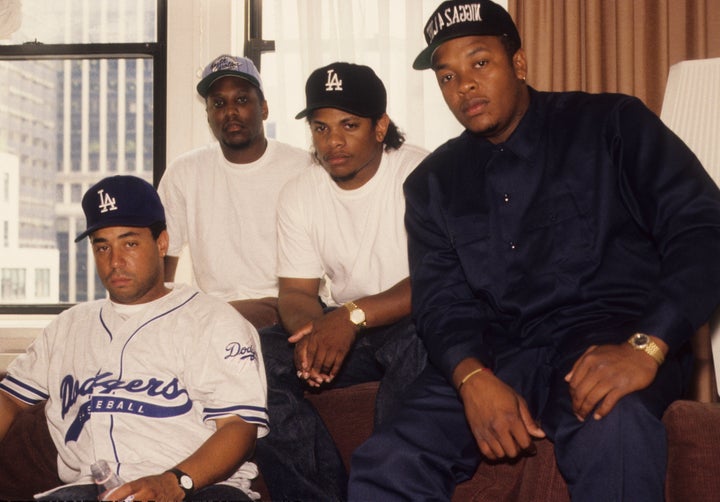 N.W.A in 1991, after the departure of founding member Ice Cube 