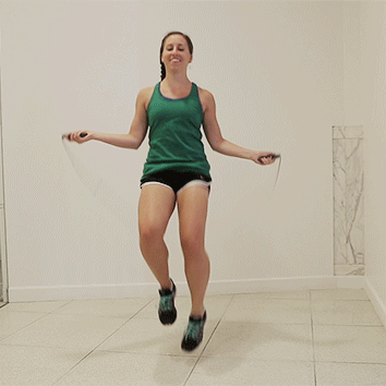 jump rope on one leg