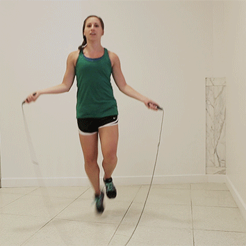 jump rope on one leg