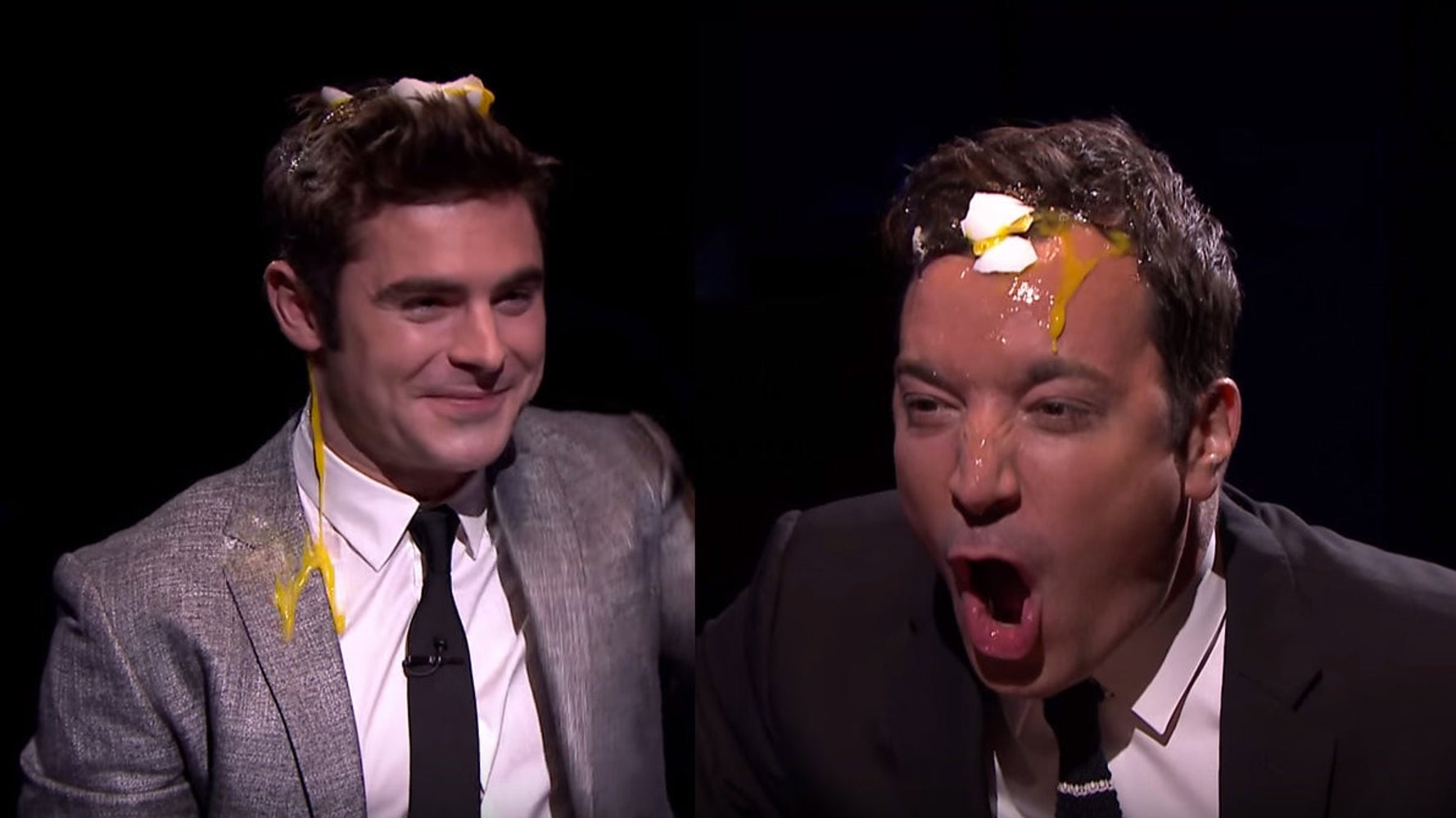 Zac Efron And Jimmy Fallon Play A Dangerous Game Of 'Egg Roulette