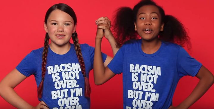 Kids speak out against the Confederate flag in video for t-shirt company.