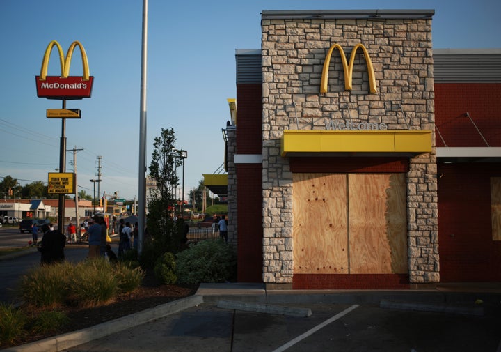 Two reporters were arrested at a McDonald's restaurant in Ferguson, Missouri, last year.