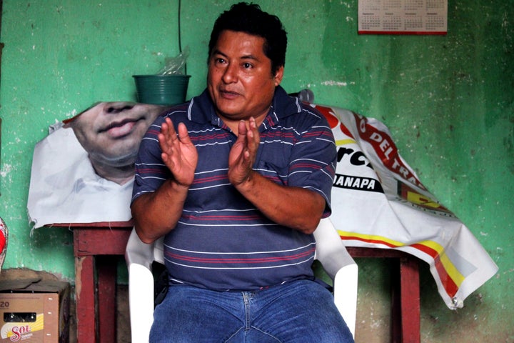 Community leader and political activist Miguel Ángel Jiménez Blanco spoke to voters in small towns to collect testimonies of alleged vote-buying and coercion.