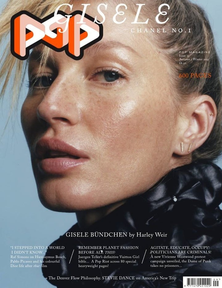 Gisele Goes Nearly Makeup Free On Pop Magazine Cover