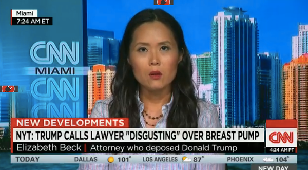 When a lawyer facing Trump in 2011 asked for a break to pump breastmilk for her infant daughter, The Donald reacted very poor