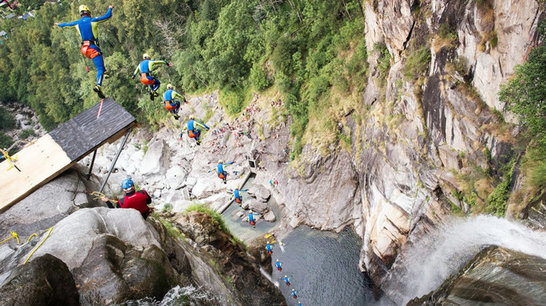 Daredevil Sets New World Record With 193-Foot Cliff Jump.