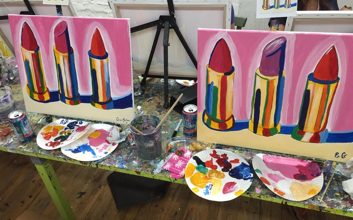 Our finished masterpieces. 
