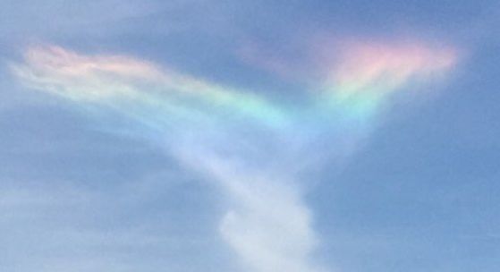 A "fire rainbow" captured by Instagram user mkhala24 above Island of Palms, South Carolina, on Aug. 16, 2015.