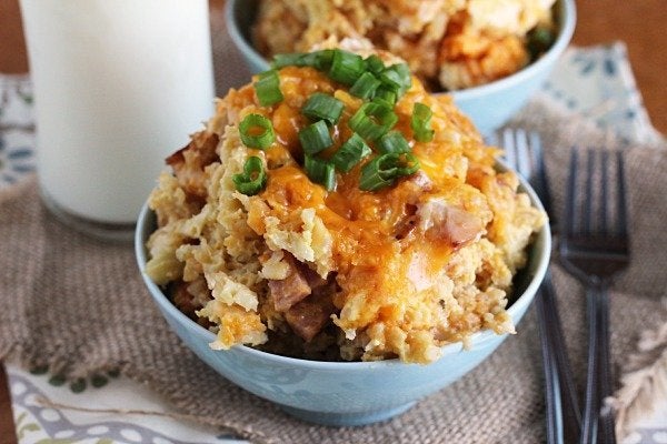 Crock Pot Egg Bake {Tater Tots} - Julie's Eats & Treats ®