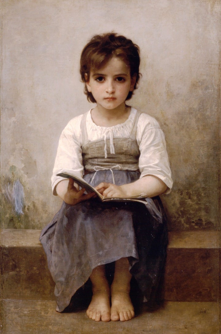 William-Adolphe Bouguereau's "La leçon difficule (The Difficult Lesson)," 1884