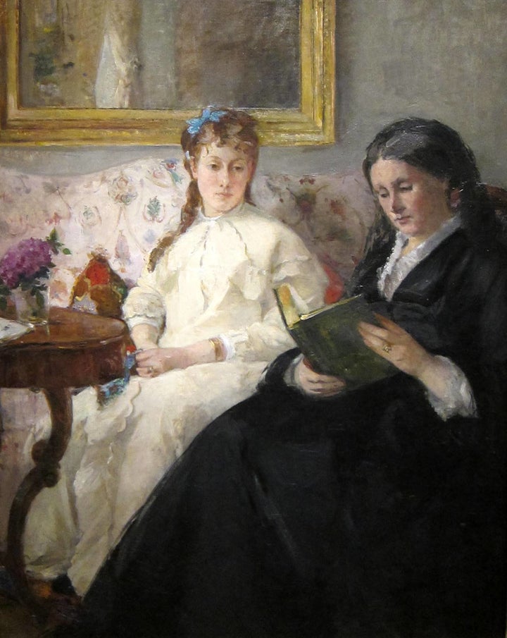 Berthe Morisot, "Portrait de Mme Morisot et de sa fille Mme Pontillon ou La lecture (The Mother and Sister of the Artist - Marie-Joséphine & Edma)," 1869-70