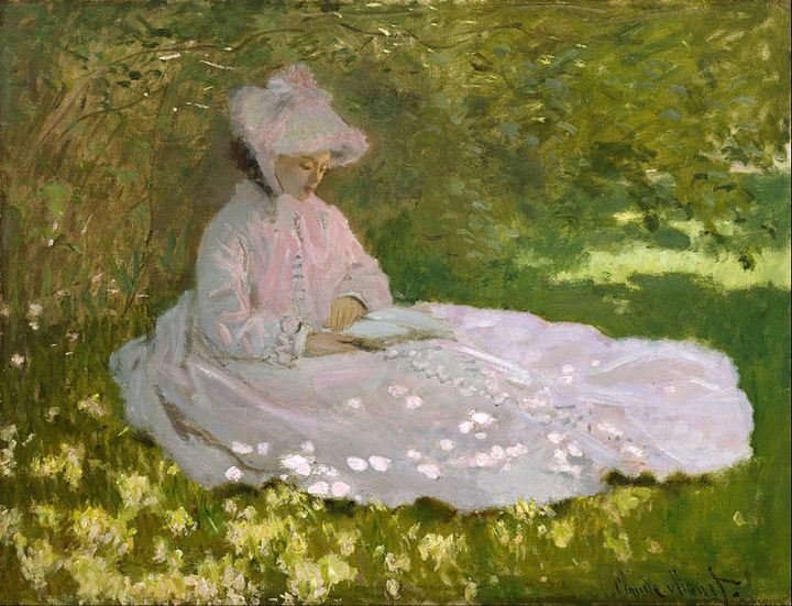 <p>Claude Monet, "Springtime," 1872</p>