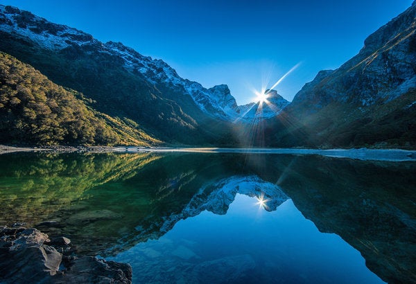 The view from Routeburn Tracka popular alpine trail.