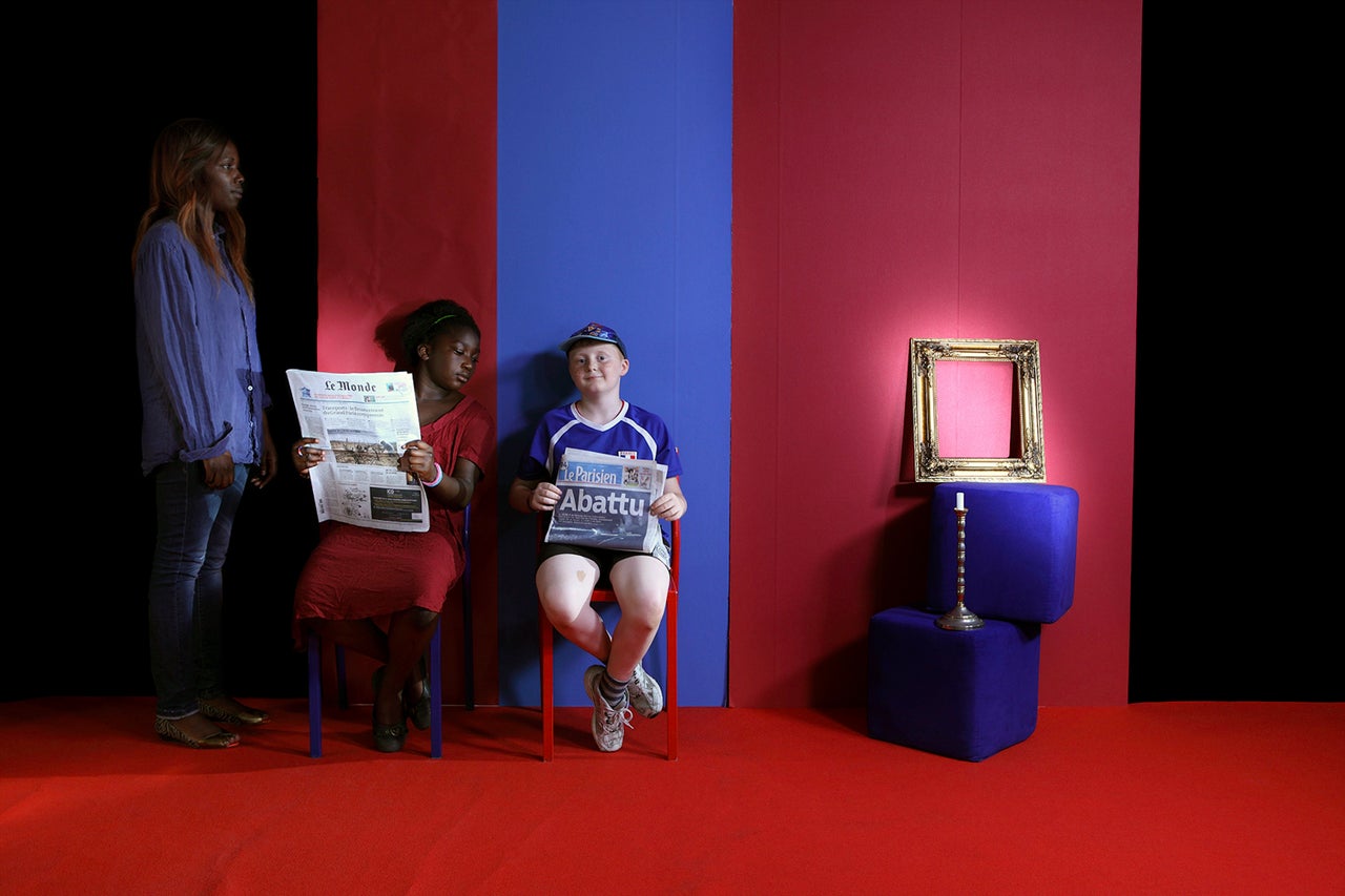 <p>Bichromie au regard Trompeur from the series Pandora, 2014. Chromogenic color print, 32.6 x 50 in. (82.9 x 127 cm). </p>