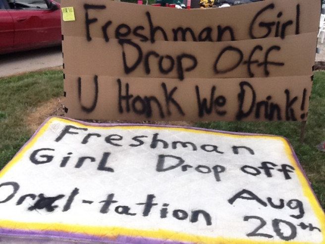 <p>A sign displayed at Western Illinois University <a href="http://coed.com/2015/08/24/old-dominion-university-signs-fraternity-banners-photos/" role="link" class=" js-entry-link cet-external-link" data-vars-item-name="in 2011" data-vars-item-type="text" data-vars-unit-name="55dbd2d8e4b0a40aa3ac00ba" data-vars-unit-type="buzz_body" data-vars-target-content-id="http://coed.com/2015/08/24/old-dominion-university-signs-fraternity-banners-photos/" data-vars-target-content-type="url" data-vars-type="web_external_link" data-vars-subunit-name="article_body" data-vars-subunit-type="component" data-vars-position-in-subunit="4">in 2011</a>. </p>
