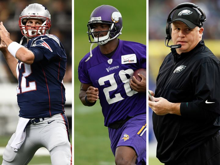 Superstars Tom Brady and Adrian Peterson, along with Philadelphia Eagles head coach Chip Kelly, are all sure to be huge topics of conversation this season.