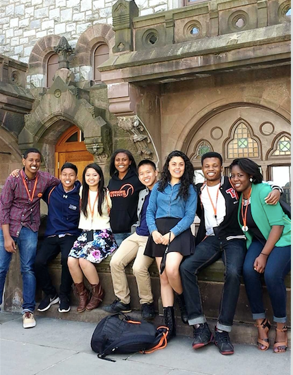 Andazola Marquez with fellow LEDA Scholars at Princeton in 2013.