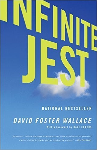 <span style="color: #333333;"><a href="http://www.amazon.com/Infinite-Jest-David-Foster-Wallace/dp/0316066524/ref=sr_1_1?amp=
