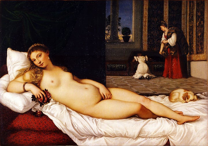 <a href="https://en.wikipedia.org/wiki/File:Tiziano_-_Venere_di_Urbino_-_Google_Art_Project.jpg">Titian, "Venus of Urbino,"&n