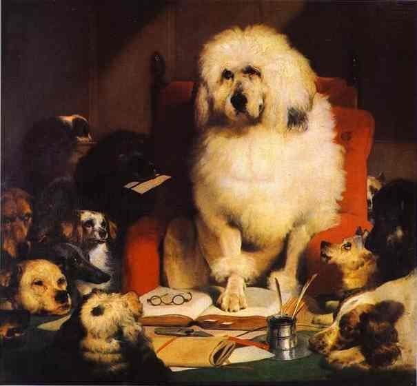 Sir Edwin Landseer, "Trial by Jury," or "Laying Down the Law," 1840