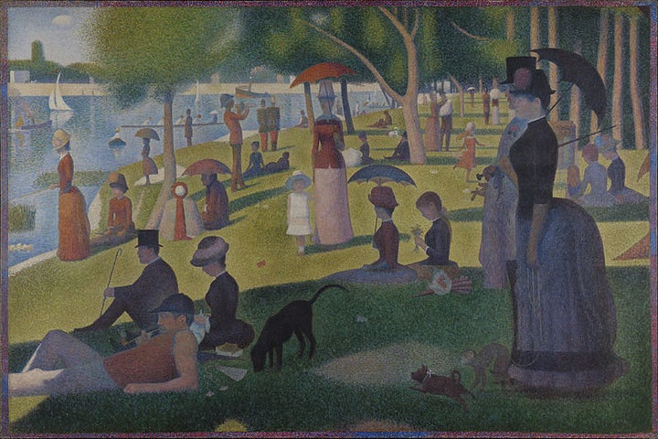 <a href="https://en.wikipedia.org/wiki/A_Sunday_Afternoon_on_the_Island_of_La_Grande_Jatte#/media/File:Georges_Seurat_-_A_Sun