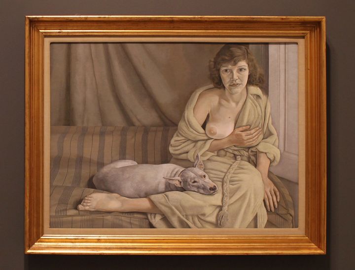 Lucian Freud, "Girl with a white dog," 1951–1952