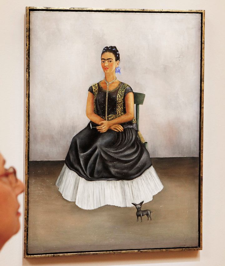Frida Kahlo, "Perro Itzcuintli conmigo," 1938