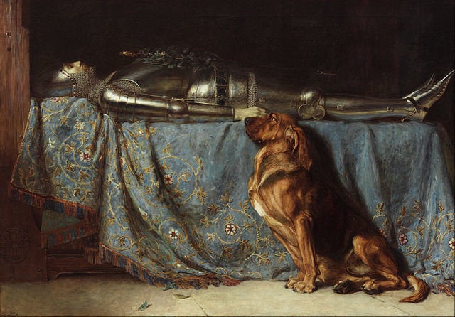 Briton Rivière, "Requiescat," 1888