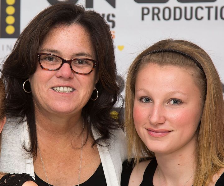 Rosie O'Donnell and her adopted daughter Chelsea, who is now living with her birth mother, Deanna.
