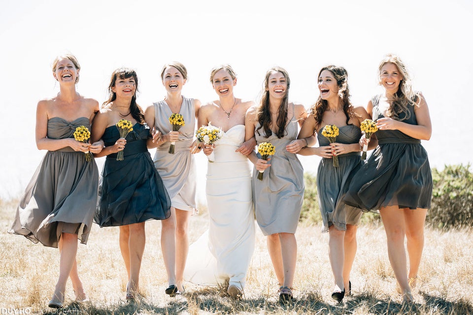 15 Bridal Parties Who Totally Nailed The Ombré Dress Trend