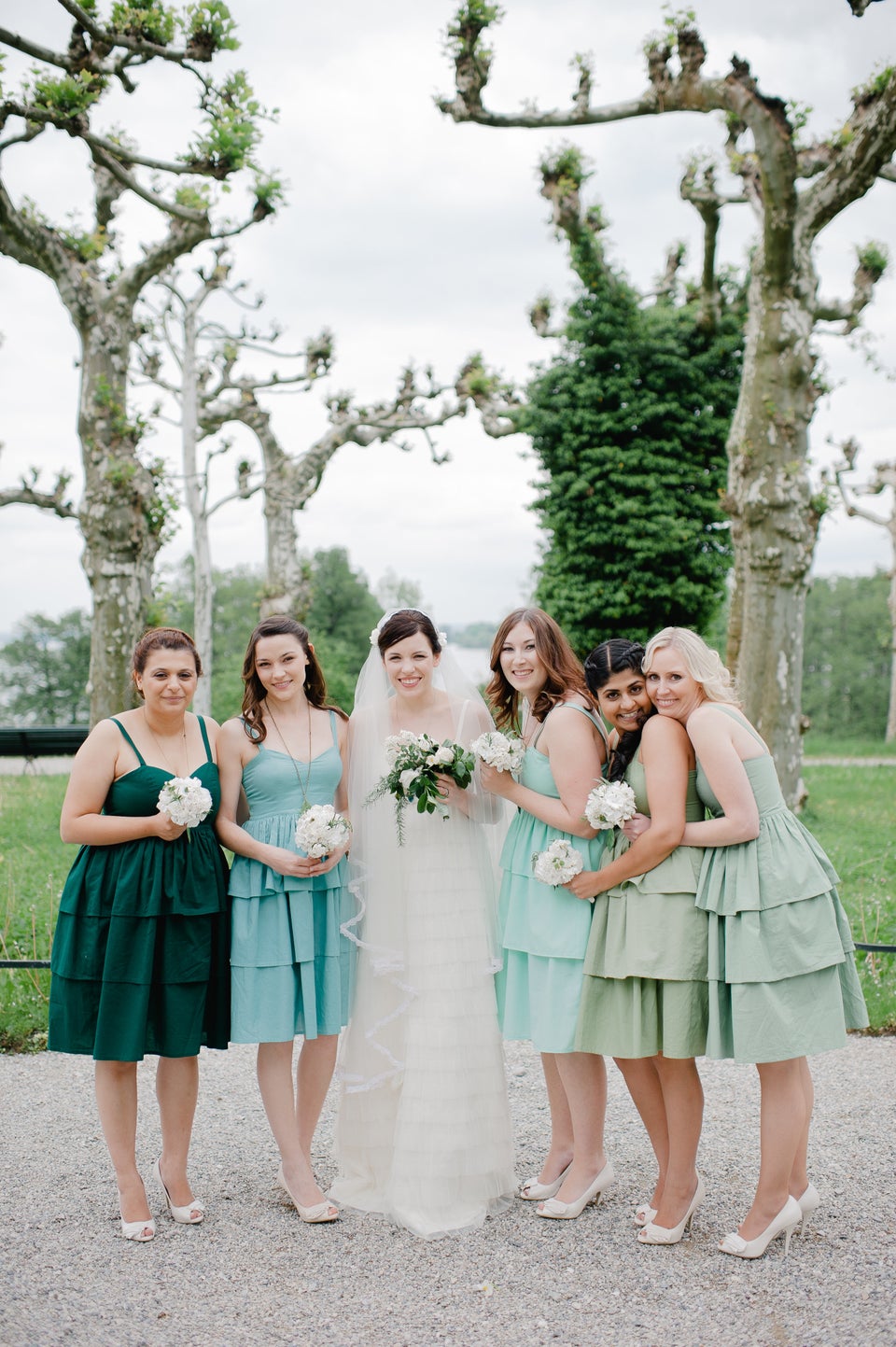 15 Bridal Parties Who Totally Nailed The Ombré Dress Trend