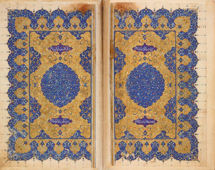 Manuscript, The Shahnama of Firdawsi Iran: Shiraz, 1539 Work on paper 15.2 x 10 inches (38.5 x 25.5 cm) The Keir Collection of Islamic Art on loan to the Dallas Museum of Art.