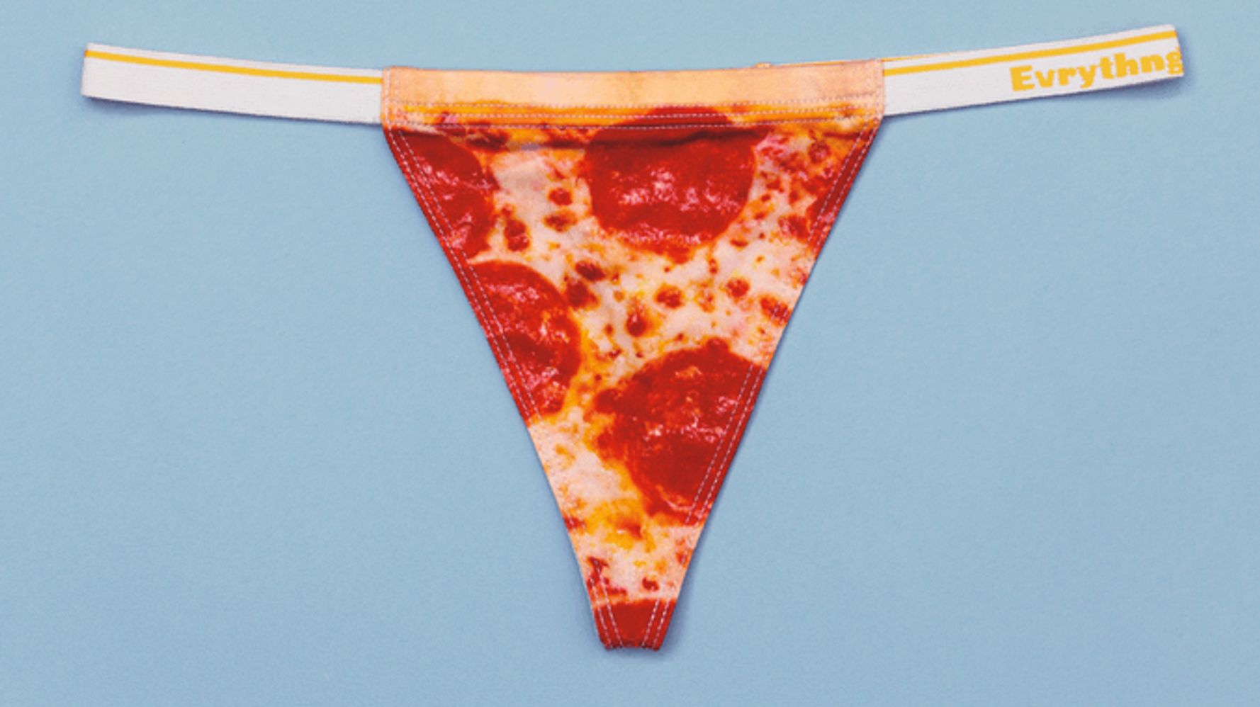 You Can't Go Wrong With A Pizza-Printed Thong