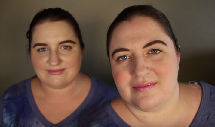 Ambra, left, and Jennifer, right, two American women who look identical but aren't related, recently met through the Twin Str