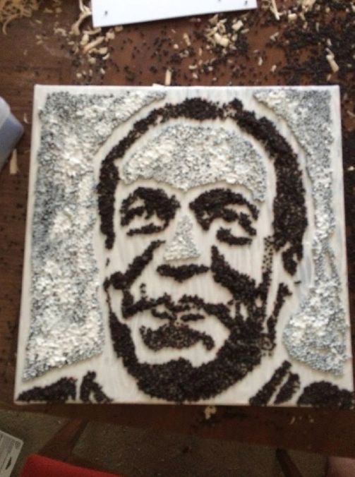 Rindo's controversial portrait of Bill Cosby.